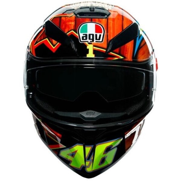 Casque Intégral de Moto K3 Sv Top Rossi Mugello de gauche