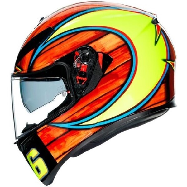 Casque Intégral de Moto K3 Sv Top Rossi Mugello - Liquidation||Full Face Motorcycle Helmet K3 Sv Top Rossi Mugello - Clearance