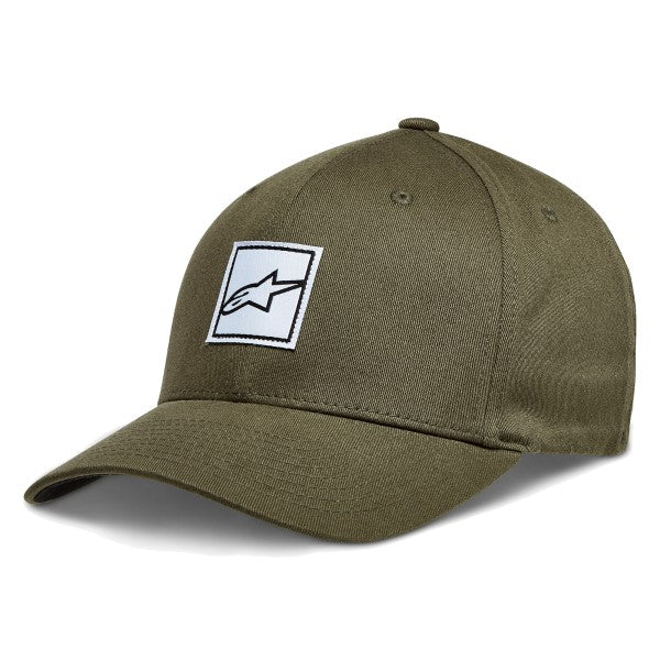 Casquette Meddle Alpinestars kaki, côté gauche