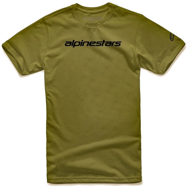 T-Shirt Linear Wordmark Alpinestars kaki