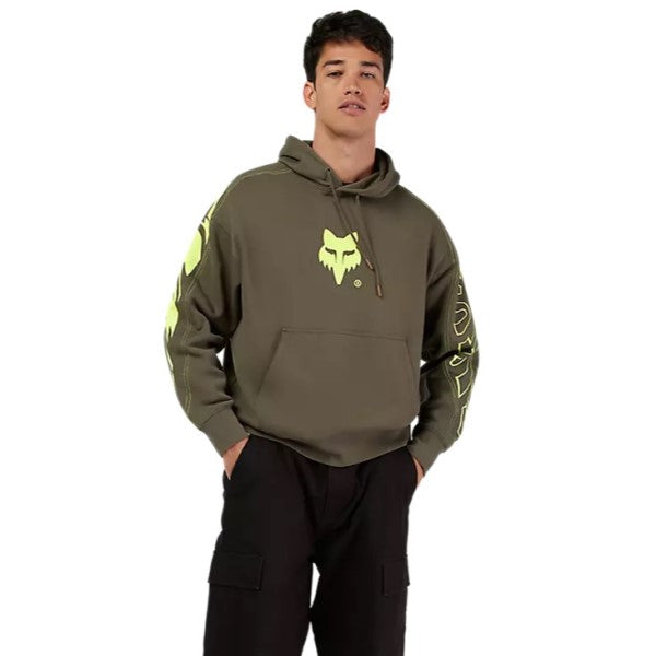 Coton Ouaté Elevated Oversized Fox kaki, porté