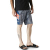 Short de Surf Karrera Bleu incliné de face