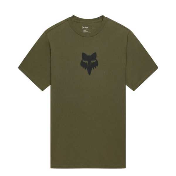 T-shirt Fox Head 195 Original/Fox/olive, de face