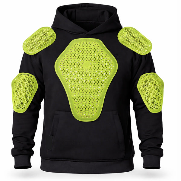 Coton Ouaté de Moto AA 8 Gear avec Capuchon Noir, Protection