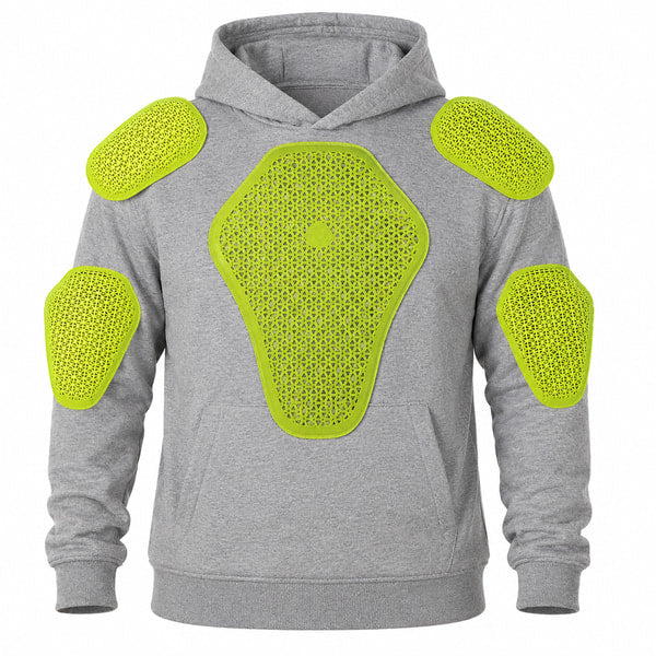 Coton Ouaté de Moto AA 8 Gear avec Capuchon Gris, Protection