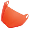 Visière de Moto MX-9 Adventure Orange incliné de face