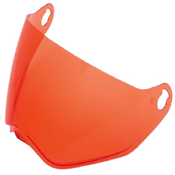 Visière de Moto MX-9 Adventure Orange incliné de face