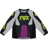 Chandail de Motocross 180 Draft Enfant/Fox/mauve, noir, de face