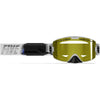 Lunettes de Motoneige Kingpin Ignite Blanc/Jaune de face