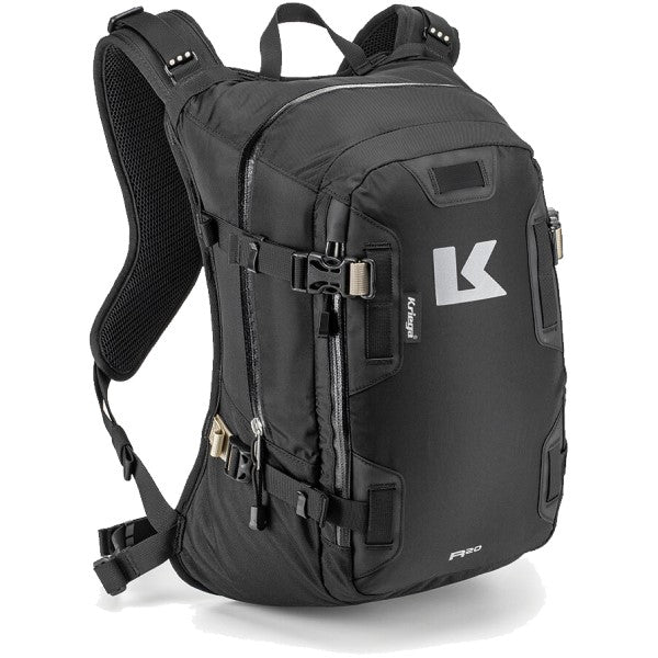 Sac de Moto R20 Noir incliné de face