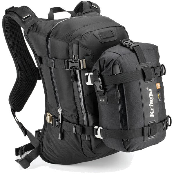 Sac de Moto R20 Noir Poche Rapide incliné de face