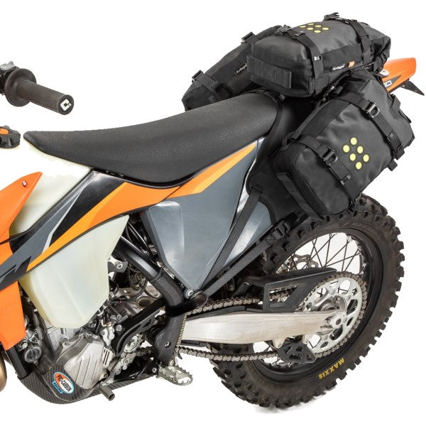 Harnais de Siège de Motocross Kriega OS-Base Enduro Noir sacs souples accrochées aux trois côtés