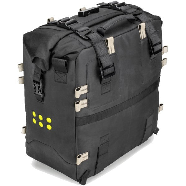 Sac Souple de Moto OS-38 Noir incliné de dos