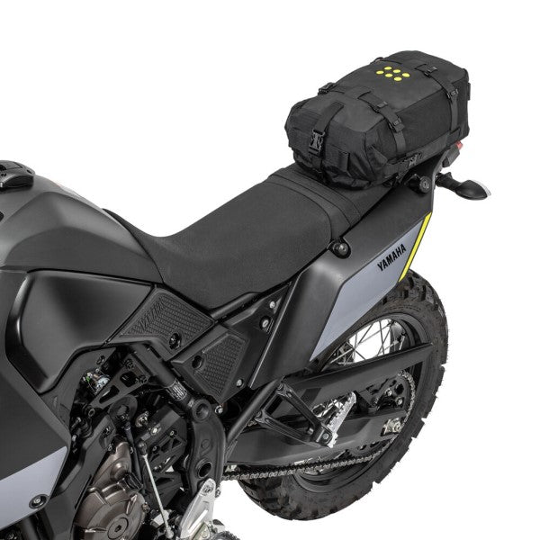 Harnais de Siège de Moto Yamaha Tenere 700 Noir sac souple attaché au dessus du siège