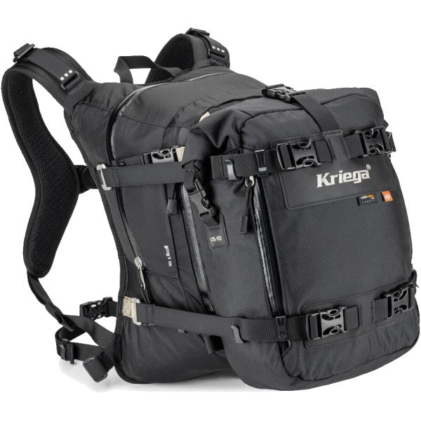 Sac de Motocross R15 Noir Sac Supplémentaire incliné de face