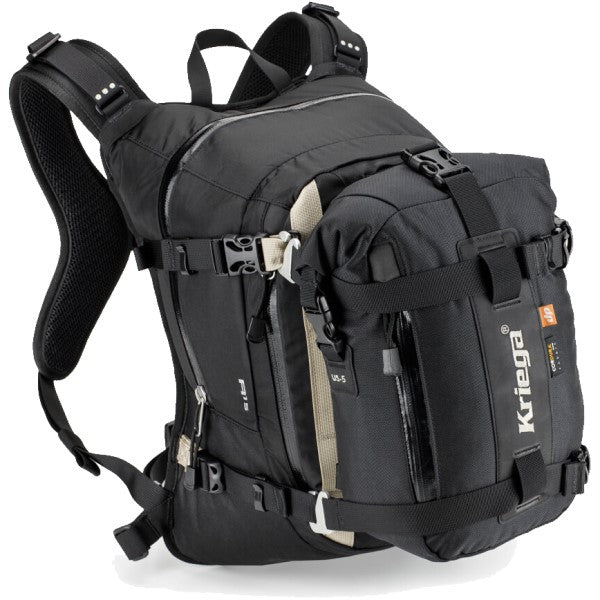 Sac de Motocross R15 Noir Sac Rapide incliné de face