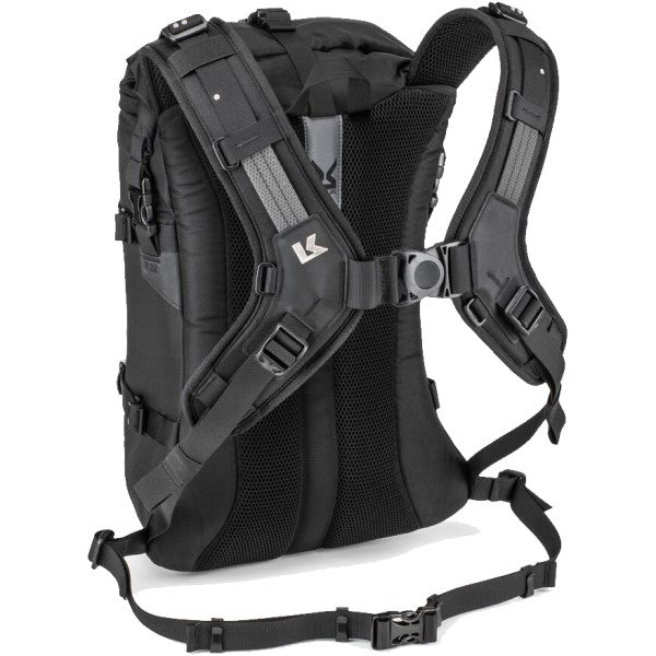 Sac de Moto MAX28 Noir incliné de dos