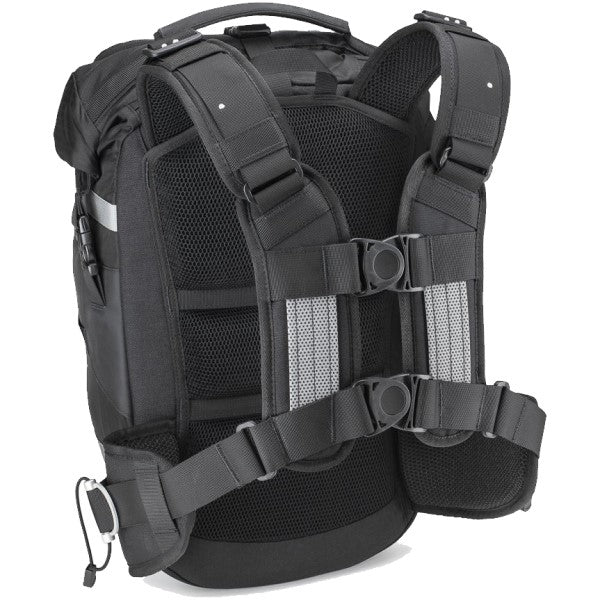 Sac à Dos de Moto R30 Noir incliné de dos