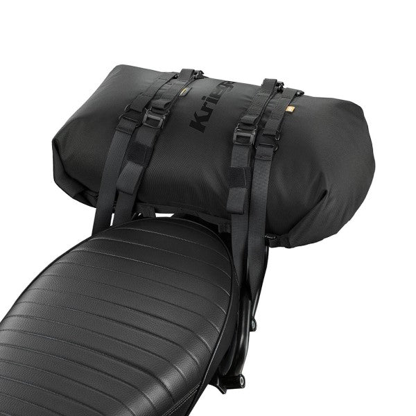 Sac Imperméable de Moto Rollpack-20 Noir attaché au siège