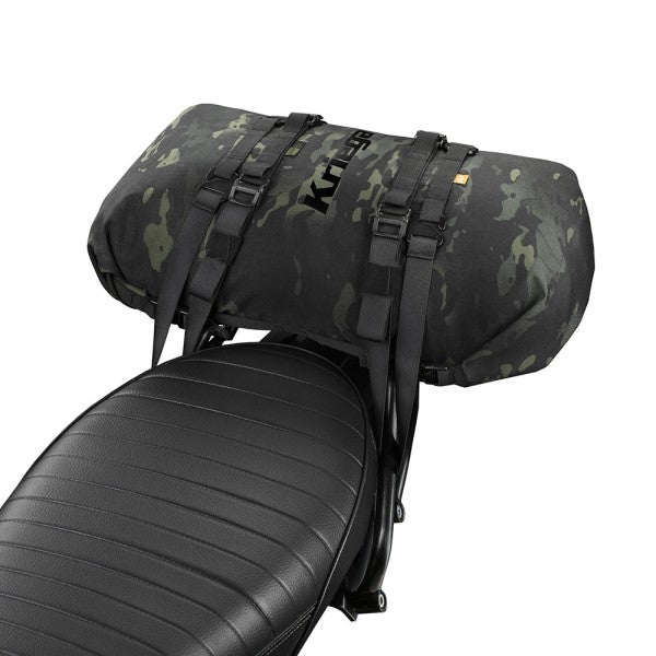 Sac Imperméable de Moto Rollpack-20 Camo attaché au siège