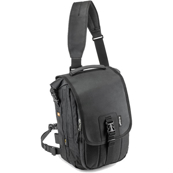 Sac à Bandoulière de Moto Sling Pro Noir incliné de gauche