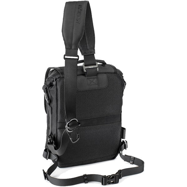 Sac à Bandoulière de Moto Sling Pro Noir incliné de dos