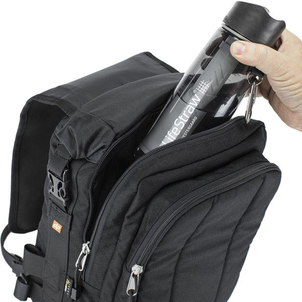 Sac à Bandoulière de Moto Sling Pro Noir poche pour bouteille