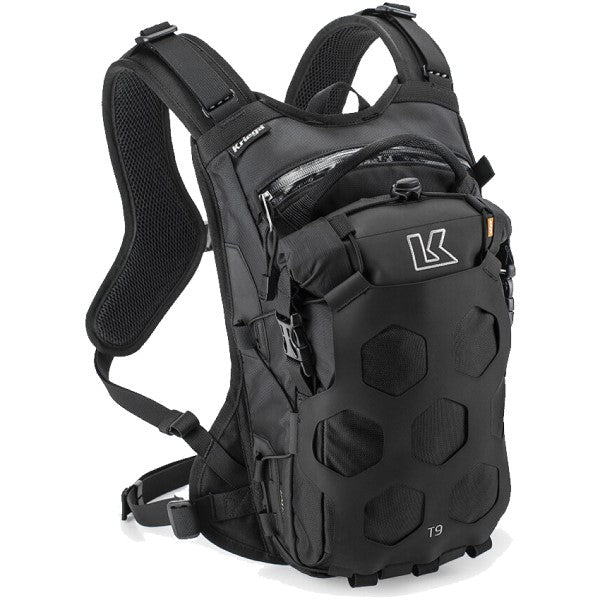 Sac de motocross Trail 9 Noir incliné de face