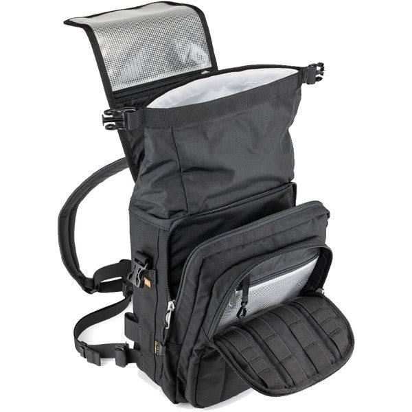 Sac à Bandoulière de Moto Sling Pro Noir poches ouvertes