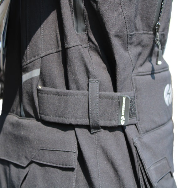 Manteau de Moto Tacoma Femme Noir, Attache en velcro