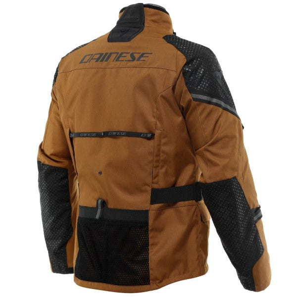 Manteau de Moto Ladakh 3L D-Dry maron de dos