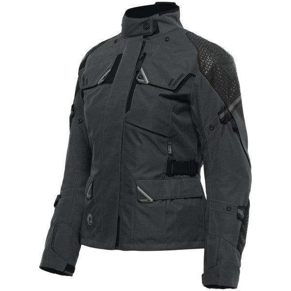 Manteau Ladakh 3L D-Dry Femme Gris/Noir de face