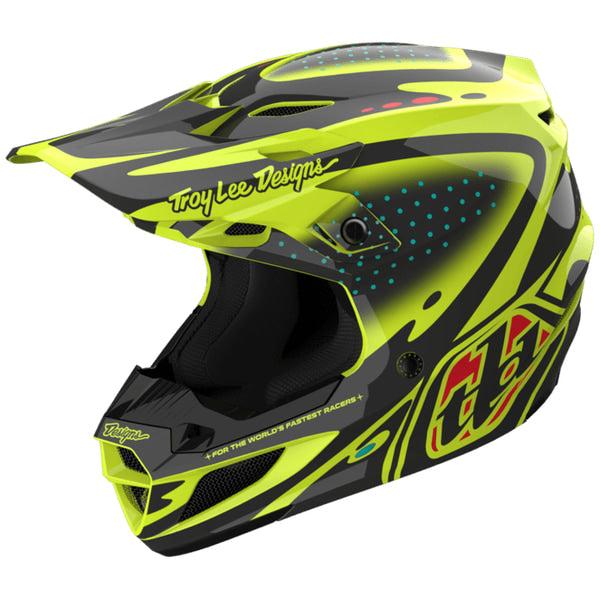 Casque de Motocross SE5 Polycarbonate W/MIPS The Line Haute visibilité, côté gauche