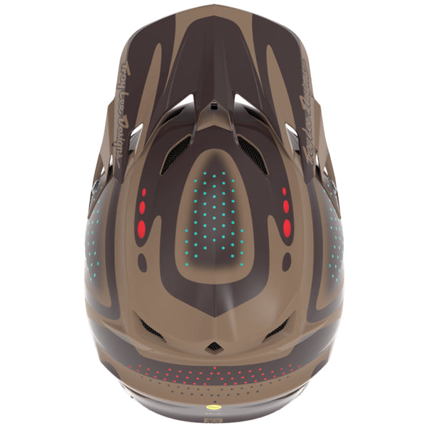Casque de Motocross SE5 Polycarbonate W/MIPS The Line Brun, Dessus