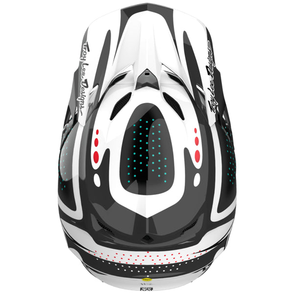 Casque de Motocross SE5 Polycarbonate W/MIPS The Line Noir, Dessus