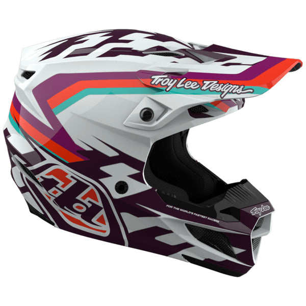 Casque de Motocross SE5 polycarbonate W/MIPS Dash Mauve, côté gauche