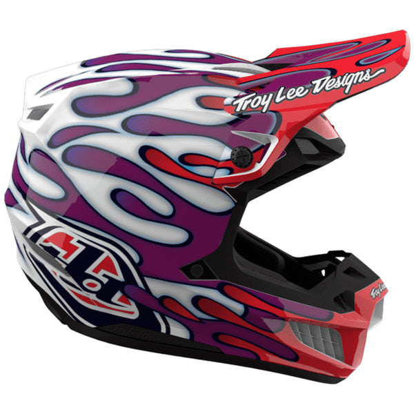 Casque de Motocross SE5 Polycarbonate W/MIPS Overspray Mauve/Blanc, côté droit
