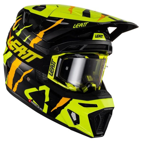 Casque 8.5 Composite Noir/Vert Droite