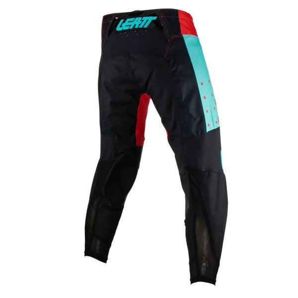 Pantalon de Motocross 4.5 Leatt Noir/Rouge/Bleu Derrière