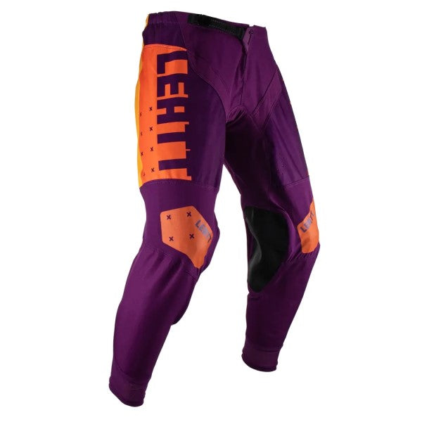 Pantalon de Motocross 4.5 Leatt Mauve/Orange Devant