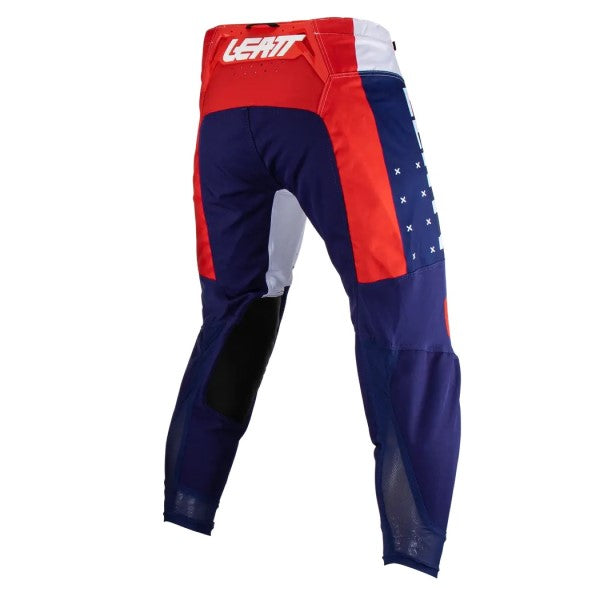 Pantalon de Motocross 4.5 Leatt Blanc/Bleu Derrière