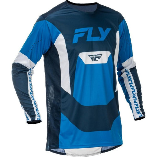 Chandail de Motocross Fly Lite Bleu/Blanc