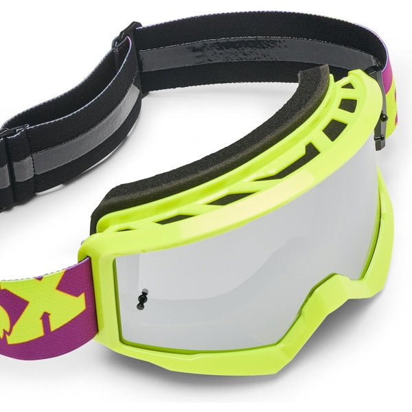 Lunettes de Motocross Main Raid/Fox, mauve jaune