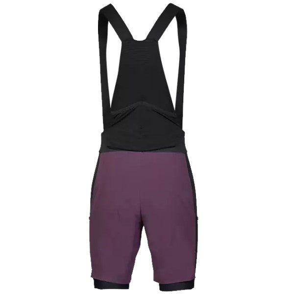 Short de Vélo Flexair Ascent Cargo à Bretelles Édition Limitée Fox mauve, de dos