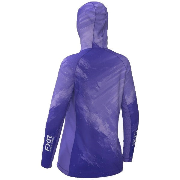 Coton Ouaté Derby Swell Air UPF Femme FXR mauve, de dos