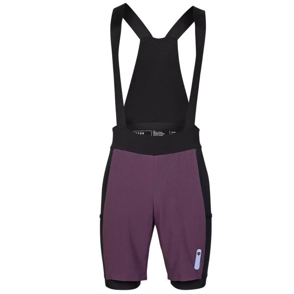 Short de Vélo Flexair Ascent Cargo à Bretelles Édition Limitée Fox mauve, de face