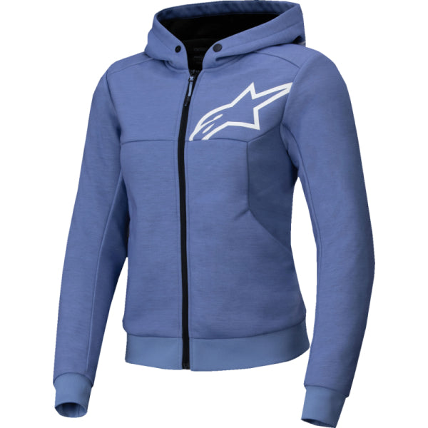 Coton Ouaté de Moto Stella Chrome V2 Sport Femme Alpinestars mauve, de face