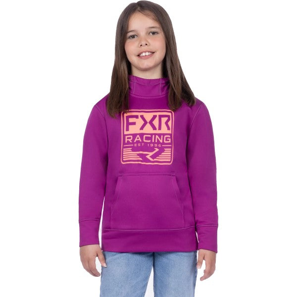 Coton Ouaté Broadcast Tech Junior FXR mauve, de face