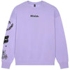 Coton Ouaté Hello Future Oversized Col Rond Fox mauve, de face