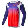 Chandail de Motocross Racer Hoen Alpinestars mauve et orange